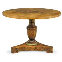 Alternative view of Biedermeier Walnut Pedestal Table, Vienna, c. 1825.