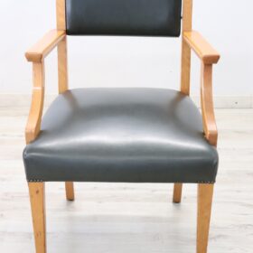 Mid Century Desk Armchair, Italian