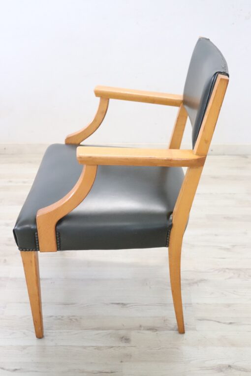 Mid Century Desk Armchair, Italian - Image 3