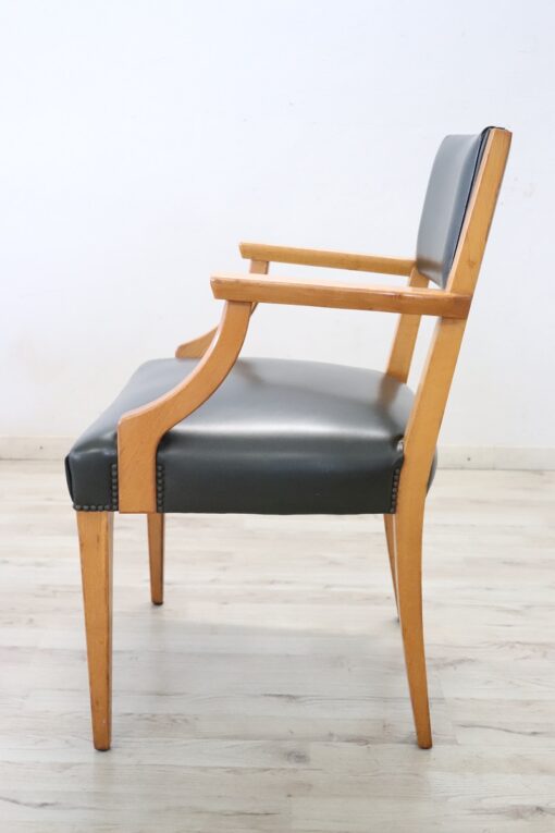 Mid Century Desk Armchair, Italian - Image 4
