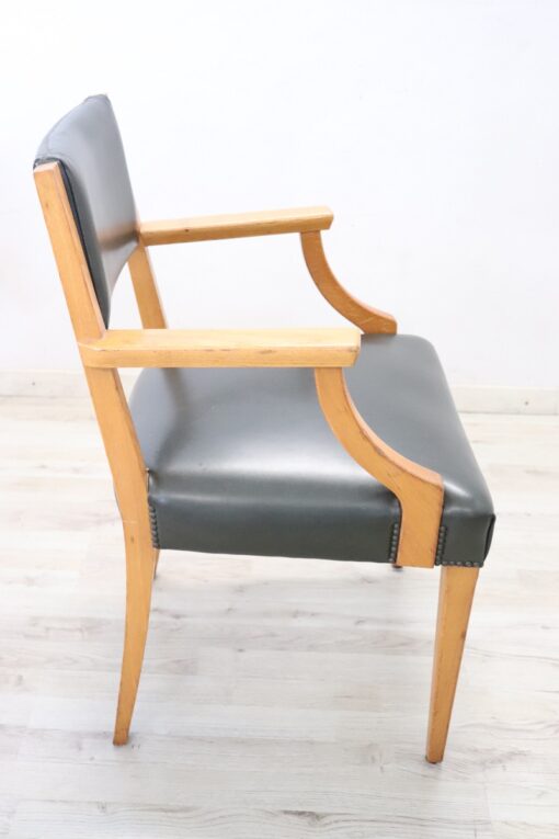 Mid Century Desk Armchair, Italian - Image 6