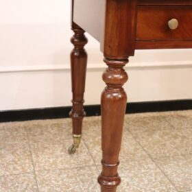 Small Italian Mahogany Desk, 19th Century
