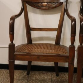 Pair of Directoire Armchairs, Italy 1800
