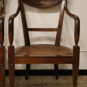 Pair of Directoire Armchairs, Italy 1800