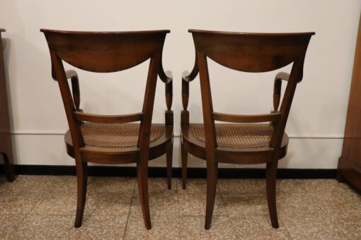 Pair of Directoire Armchairs, Italy 1800 - Image 8