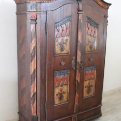 Alternative view of Tyrolean Antique Hand-Painted Wardrobe dated 1828