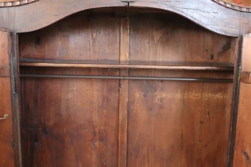Tyrolean Antique Hand-Painted Wardrobe dated 1828 - Image 11