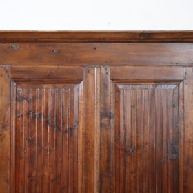 19th Century Italian Louis Philippe Solid Poplar Wood Antique Wardrobe, Armoire