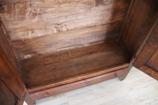19th Century Italian Louis Philippe Solid Poplar Wood Antique Wardrobe, Armoire - Image 8