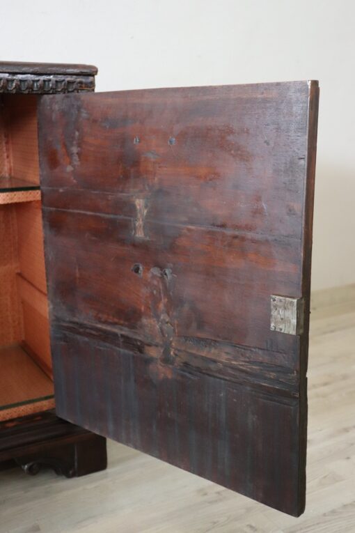 Rare 18th Century Italian Tuscany Solid Walnut Antique Nightstand - Image 8