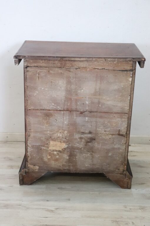 Rare 18th Century Italian Tuscany Solid Walnut Antique Nightstand - Image 12
