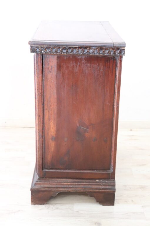 Rare 18th Century Italian Tuscany Solid Walnut Antique Nightstand - Image 13