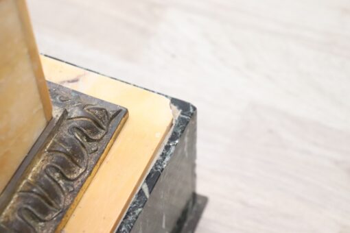 Late 19th Century Italian Napoleon III Antique Column in Green and Yellow Marble - Image 7