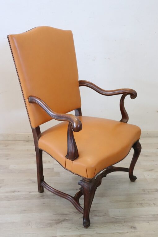 Louis XIV Antique Armchair, Late 19th Century, Italian - Image 2