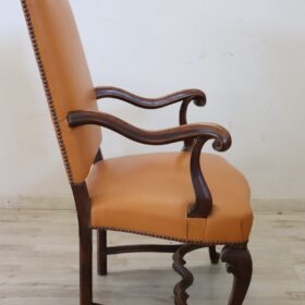Louis XIV Antique Armchair, Late 19th Century, Italian