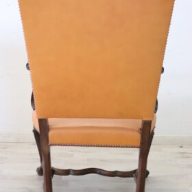 Louis XIV Antique Armchair, Late 19th Century, Italian