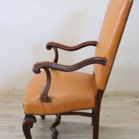 Louis XIV Antique Armchair, Late 19th Century, Italian