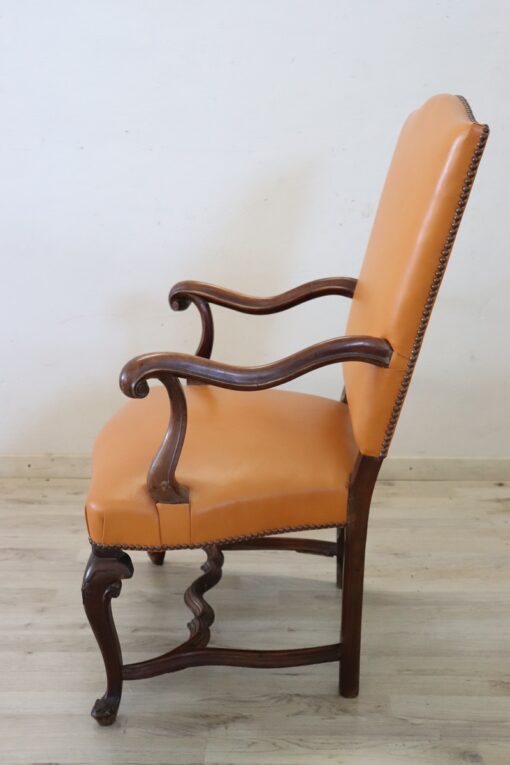Louis XIV Antique Armchair, Late 19th Century, Italian - Image 5