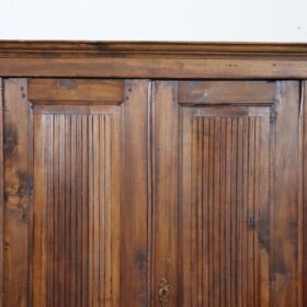 19th Century Italian Wardrobe, Solid Poplar Wood