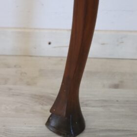 18th Century Italian Louis XV Solid Walnut Pair of Antique Corner Cupboards