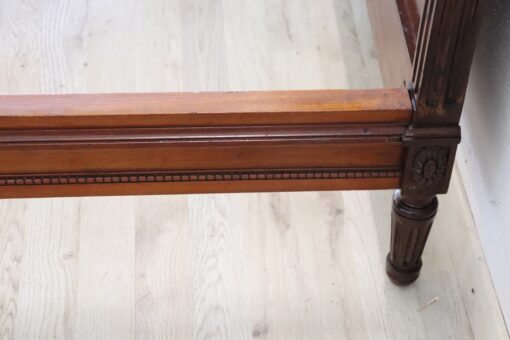 Early 20th Century Italian Walnut and Vienna Straw Pair of Single Beds - Image 14