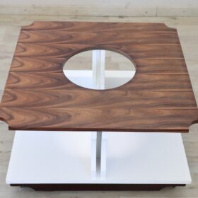 Italian Square Coffee Table, 1970s RESTORED