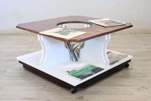 Italian Square Coffee Table, 1970s RESTORED - Image 11