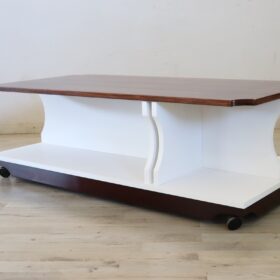 Italian Design Wooden Coffee Table, 1970s RESTORED
