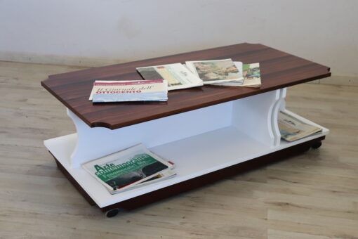 Italian Design Wooden Coffee Table, 1970s RESTORED - Image 9