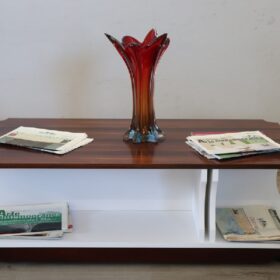 Italian Design Wooden Coffee Table, 1970s RESTORED