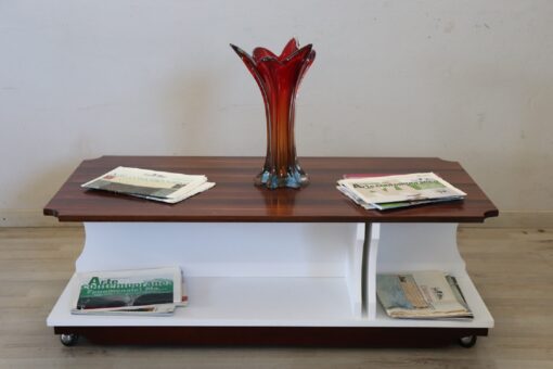 Italian Design Wooden Coffee Table, 1970s RESTORED - Image 2