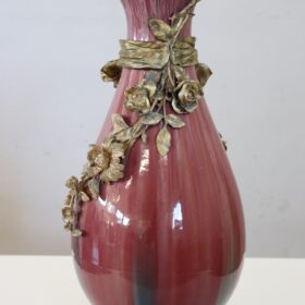 French Ceramic Vase, Late 19th Century