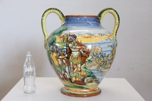 20th Century Italy Florentine Production Ceramic Vase, Signed - Image 2