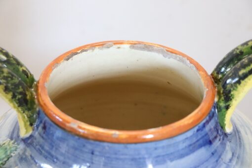 20th Century Italy Florentine Production Ceramic Vase, Signed - Image 6