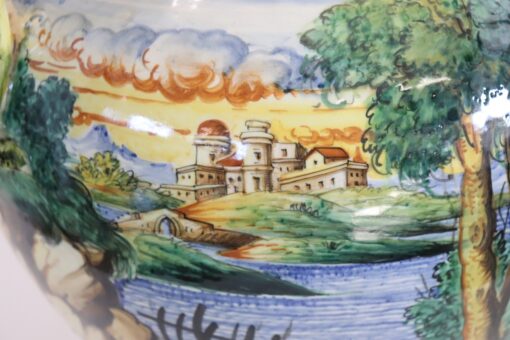 20th Century Italy Florentine Production Ceramic Vase, Signed - Image 10