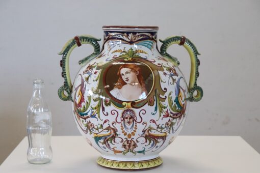 Mid 20th Century Italy Faenza Production Ceramic Vase, Signed - Image 2
