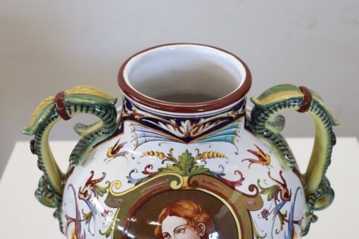 Mid 20th Century Italy Faenza Production Ceramic Vase, Signed - Image 3