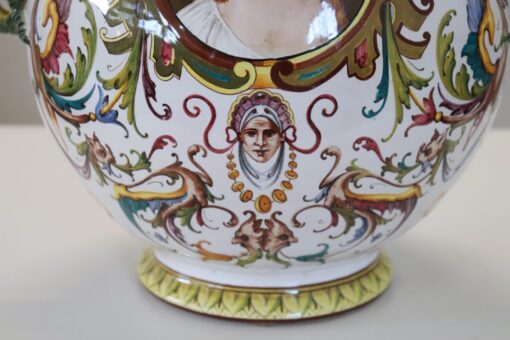 Mid 20th Century Italy Faenza Production Ceramic Vase, Signed - Image 4