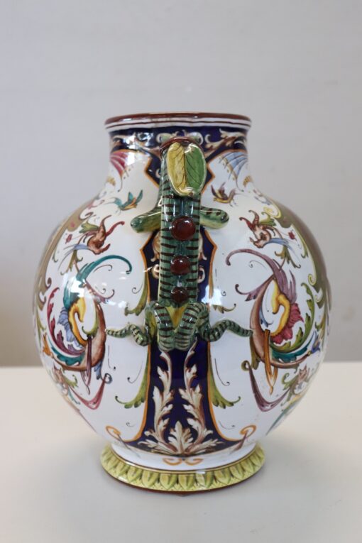 Mid 20th Century Italy Faenza Production Ceramic Vase, Signed - Image 5