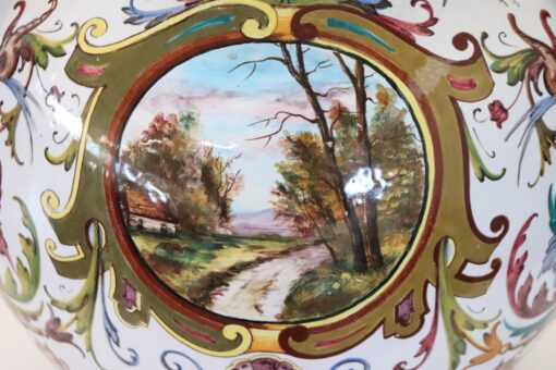Mid 20th Century Italy Faenza Production Ceramic Vase, Signed - Image 7