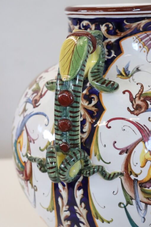 Mid 20th Century Italy Faenza Production Ceramic Vase, Signed - Image 10