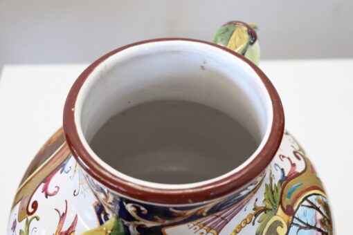 Mid 20th Century Italy Faenza Production Ceramic Vase, Signed - Image 11