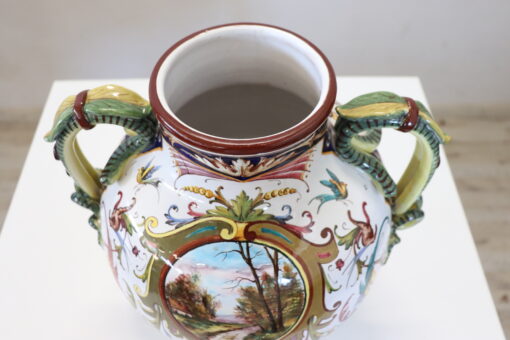 Mid 20th Century Italy Faenza Production Ceramic Vase, Signed - Image 14