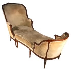 18th Century French Louis XV Chaise Longue 