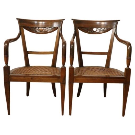 Pair of Directoire Armchairs Italy 1800- Styylish