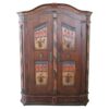Tyrolean Antique Hand-Painted Wardrobe- Styylish