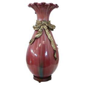 French Ceramic Vase, Late 19th Century