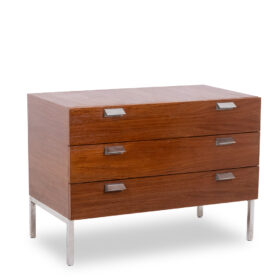 André Monpoix Teak Chest of drawers, 1960s.