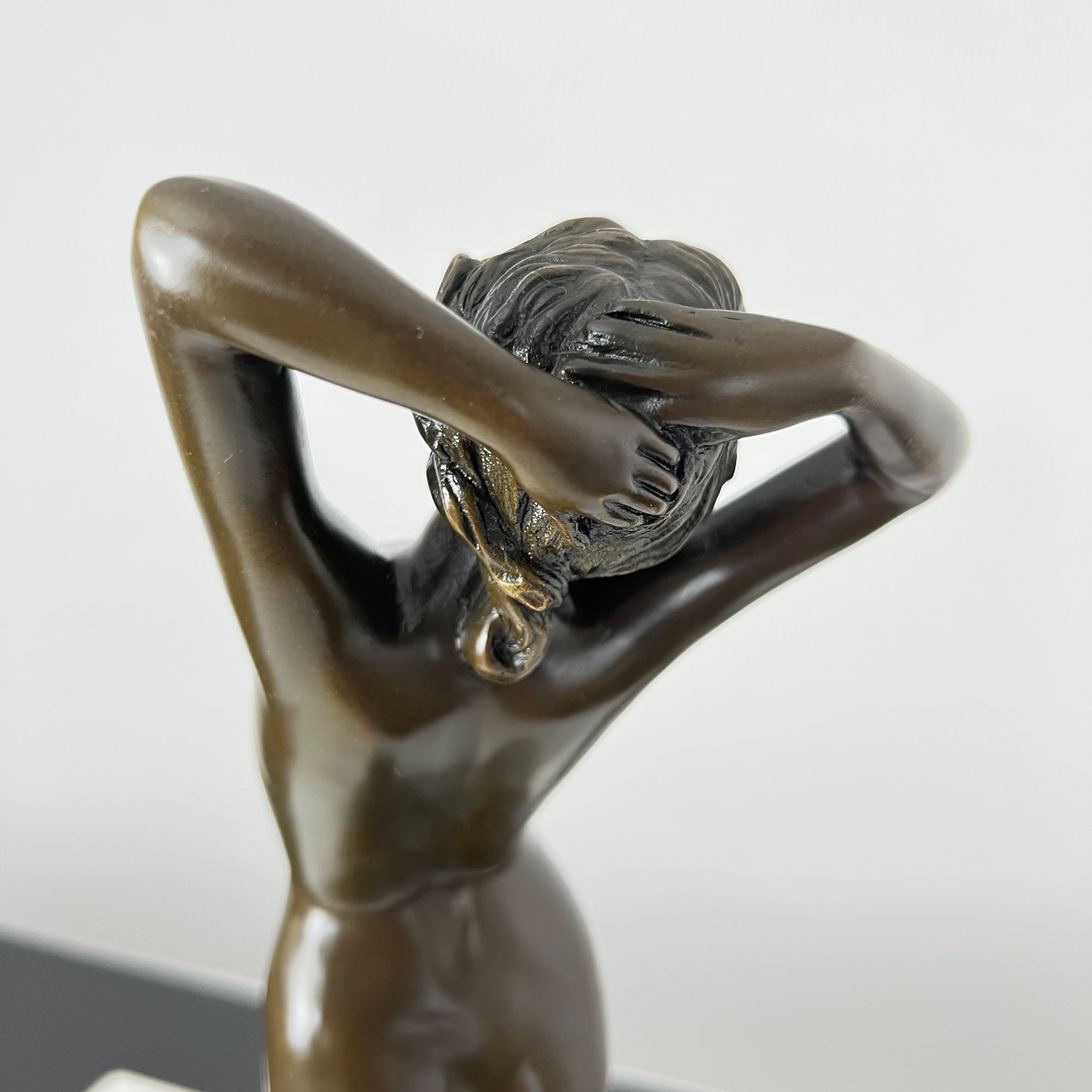 Art Deco Bronze Sculpture "Réveil", Signed ‘Philips’, Paris, 20th C. - Image 11