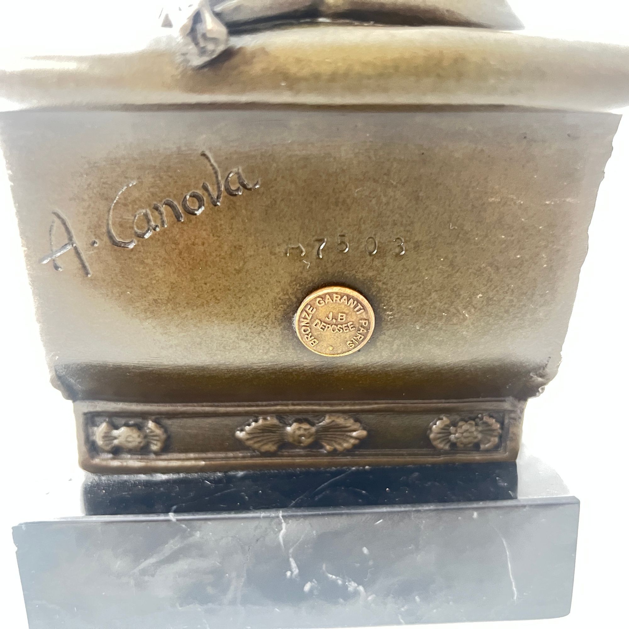 Bronze Figure of Paolina Bonaparte as Venus Victrix – After A. Canova, Paris circa 1950 - Image 11